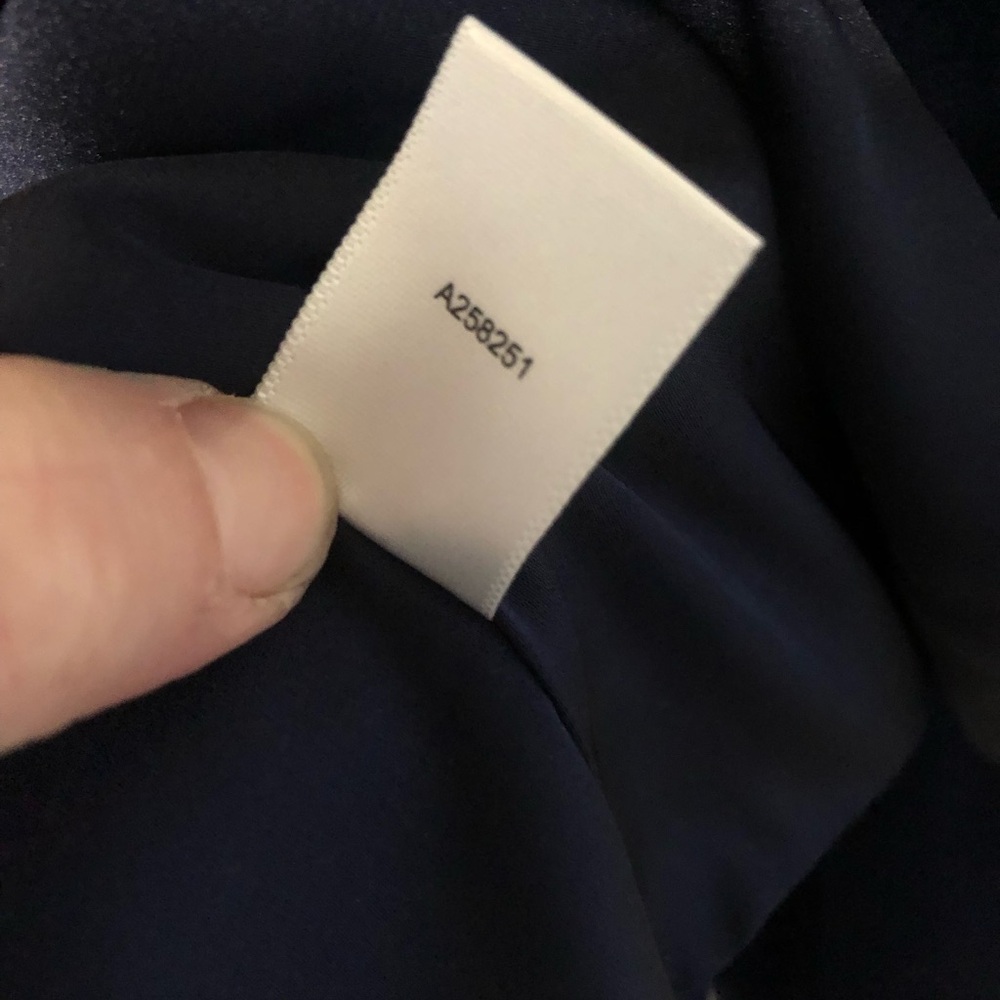Women's Navy blue purple Blazer fitted lined peplum button tailored office - Picture 14 of 16